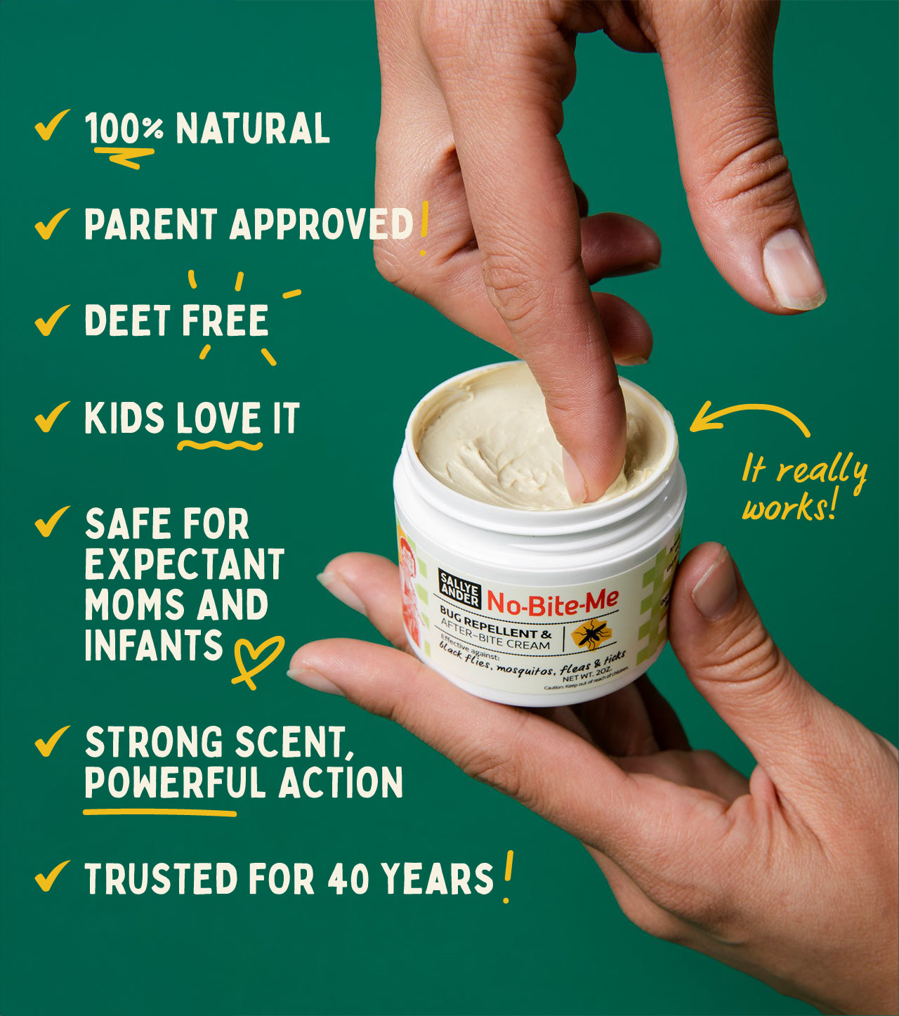 No-Bite-Me™  Bug Repellent & Itch Relief Cream