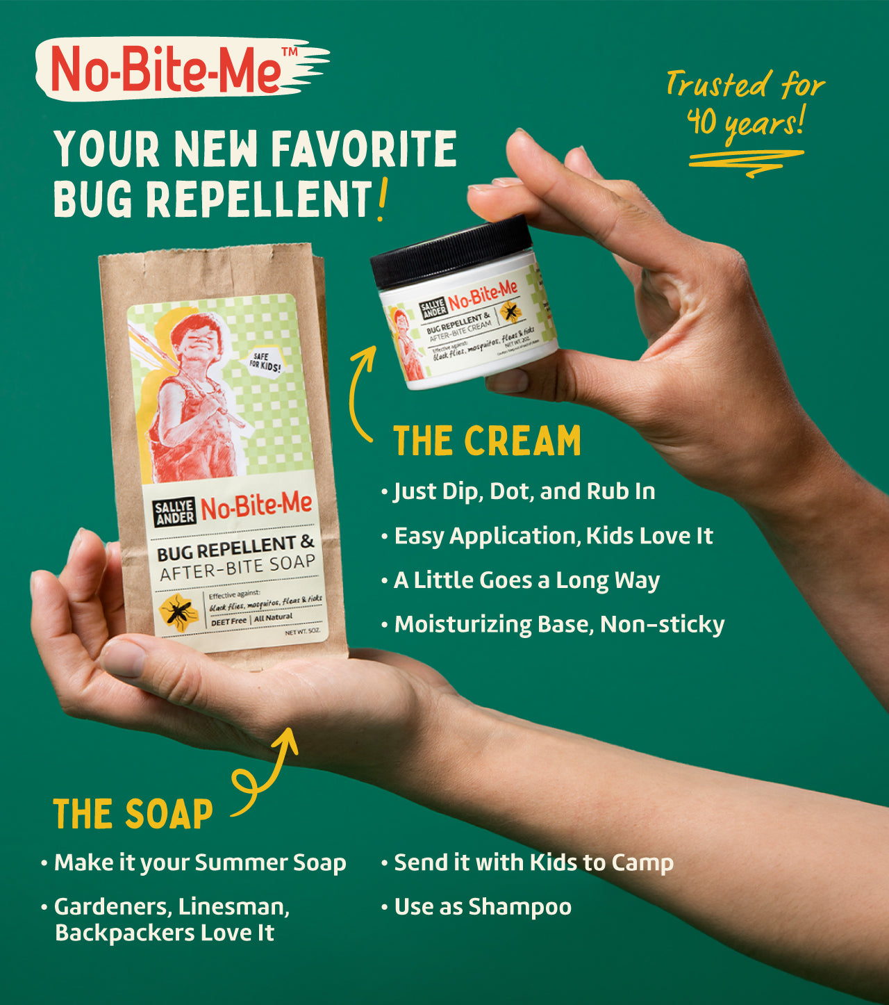 No-Bite-Me™ Bug Repellent & Itch Relief Soap Bar